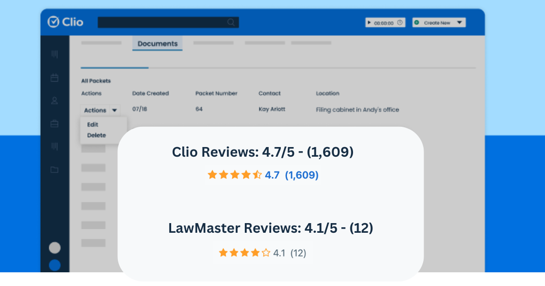 LawMaster vs Clio