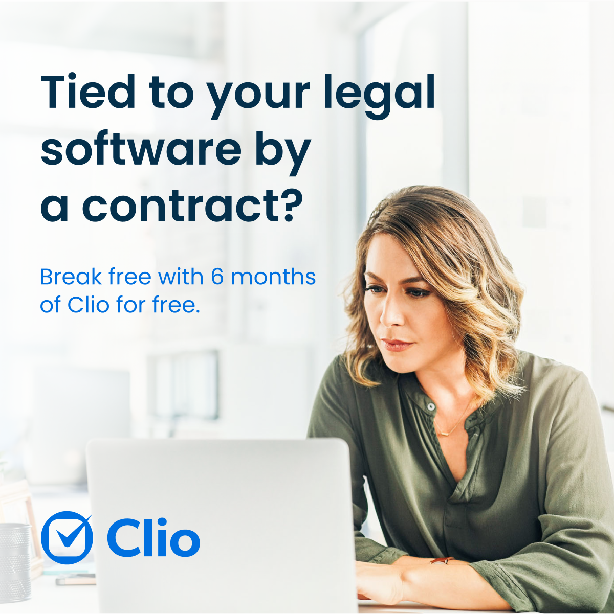 Get 6 months free Clio when you switch from another provider