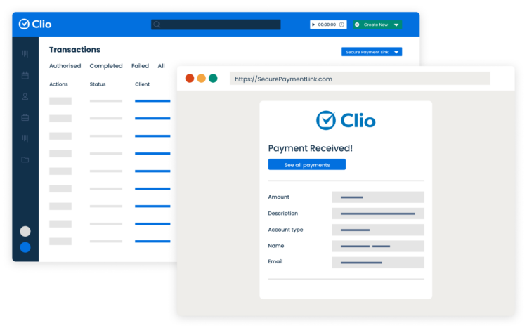 Simplified Product UI Clio Manage Clio Payments EMEA Payment Success UK