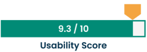 Clio rates 9.3/10 on the usability score