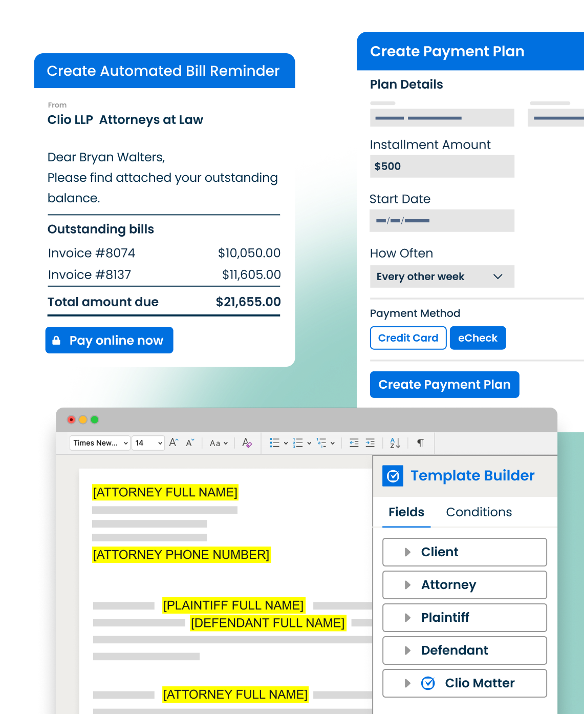 Clio workflows