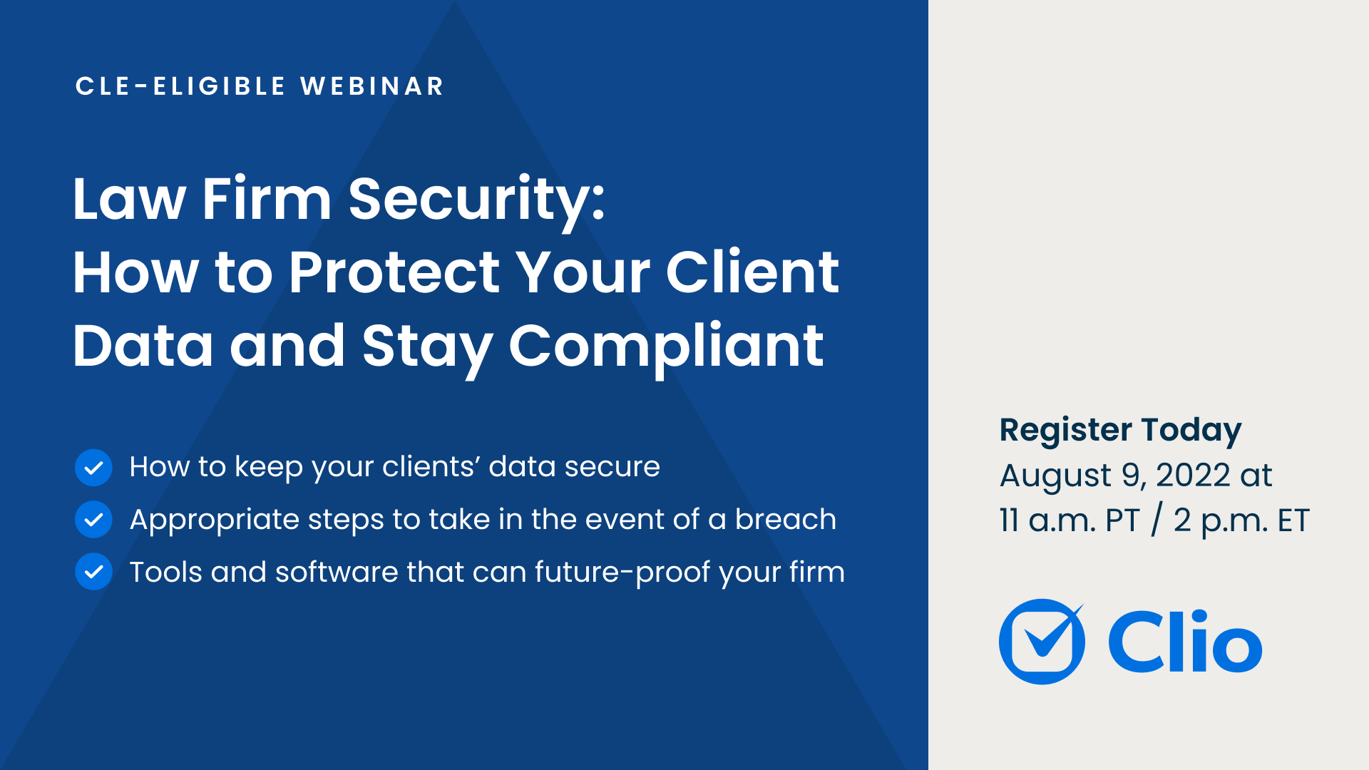 [CLE-Eligible Webinar] Law Firm Security: How to Protect Your Client ...