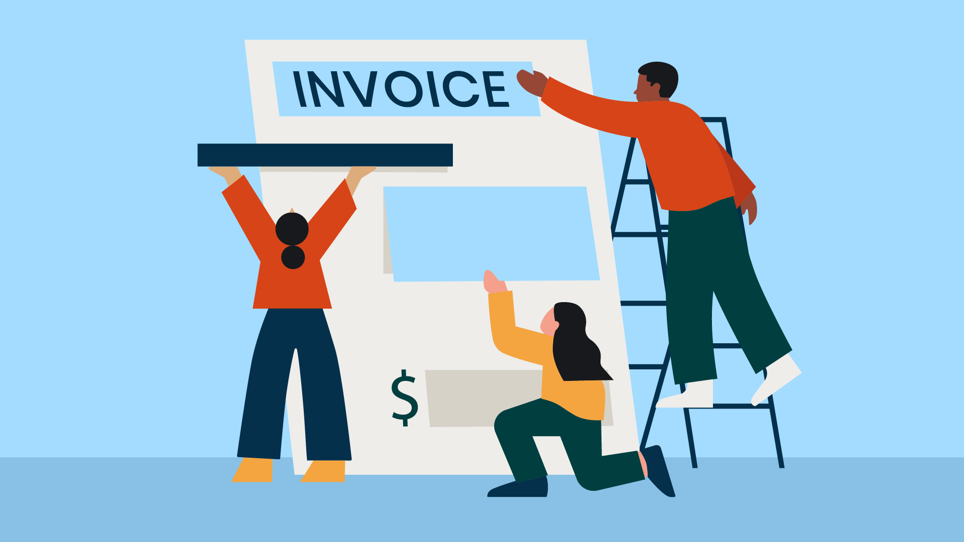 templates for outstanding invoices clipart