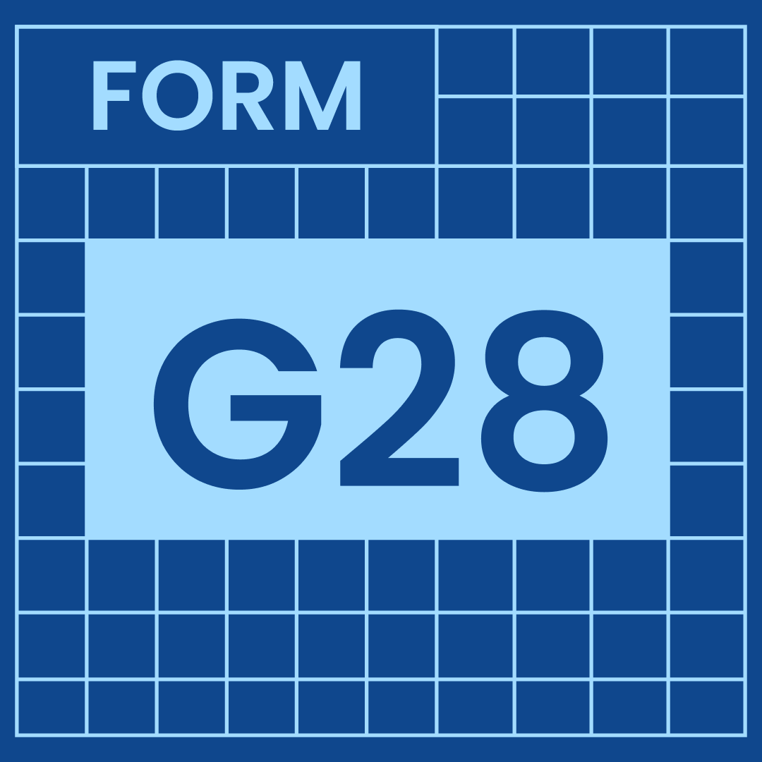 Legal form G28: Notice of Entry of Appearance