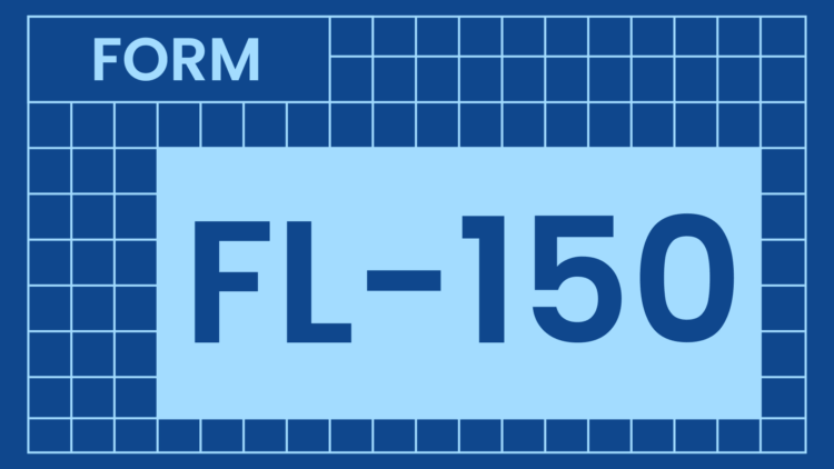 California FL-150 form