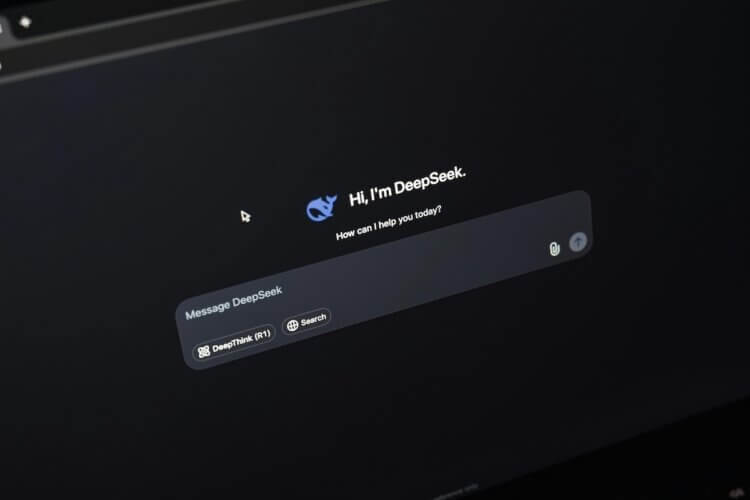 Picture of DeepSeek AI home screen